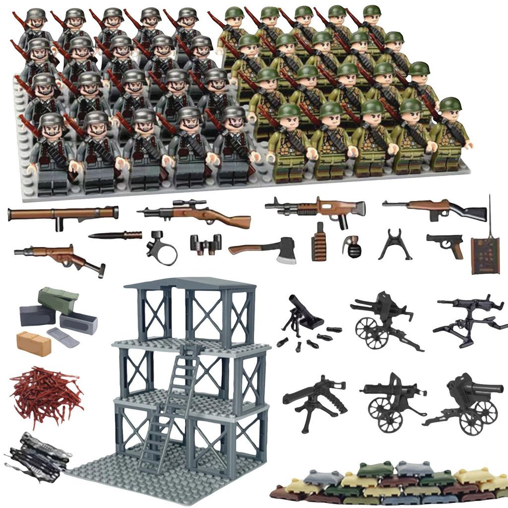 Weapons And Equipment, Watchtowers, Mortars, Compatible Howitzers, Puzzle BuildingBlocks, Minifilm Toys