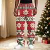 Herren Lässige Hose mit lockerem Schnitt und Weihnachtsdruck für Streetwear und Alltagskomfort