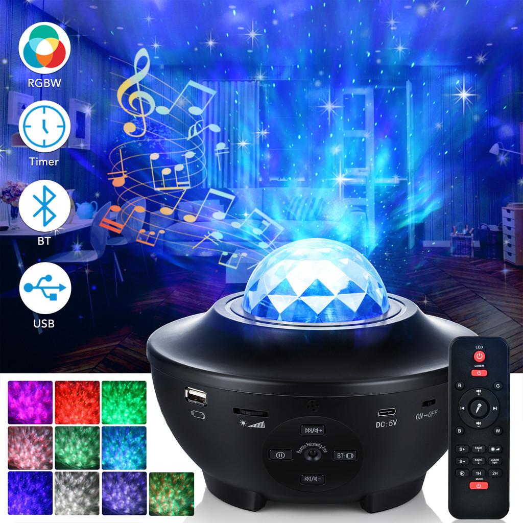 Galaxy Projector Led Light Starry Sky Star Remote Bluetooth Music Lamp Night