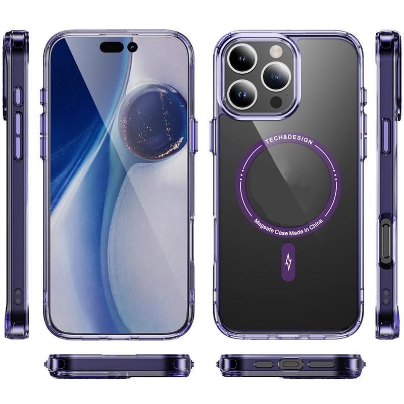 

Magnetic Transparent Hard Case for iPhone 11/13 Mini/14 PM/16/XR/17 iPhone 13 Pro