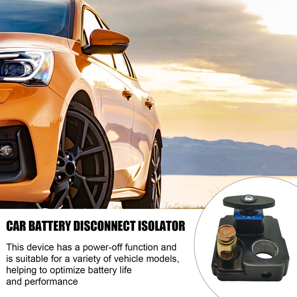 Battery Disconnect Isolator Switch for Car Truck Boat 12V 24V Universals Battery Switches Heavy Duty Power Cut Master Switch Disconnect Isolator