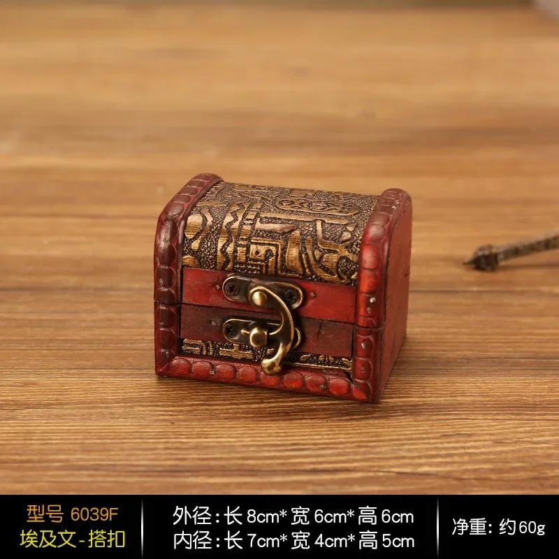 Wooden Box Vintage Style Jewelry Pearl Necklace Bracelet Gift Small Box Storage Organizer Handmade Box Gift Storage