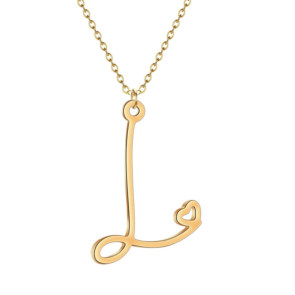 Kinitial Dainty Initial Letter Necklaces For Women Minimalist Stainless Steel Initial Necklace Femme Wedding Jewelry Gift