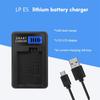 LCD USB LP-E5 Battery Charger Replacement for  EOS Rebel XS, Rebel T1i, Rebel XSi, 1000D, 500D, 450D Camera Battery