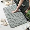 Badezimmermatte Anti-Rutsch Memory-Schaum Steine Matte Dick Grau
