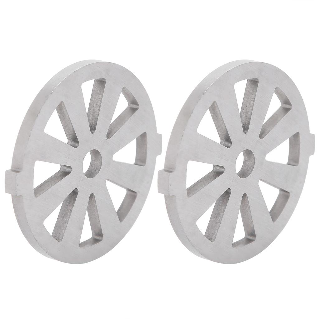 2 Stück Fleischwolfmesser 304 Edelstahl Schneidscheibe 7mm 0.3in ID für 5# Typ B Fleischwolf