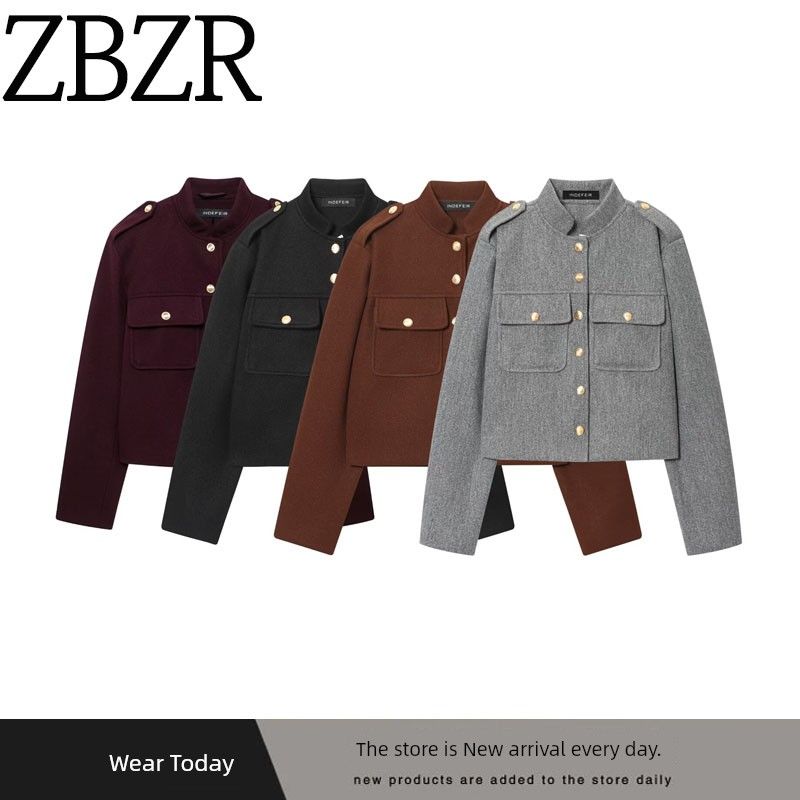 Za Export New Arrival Women's Clothing ZR Fashion Style Fashionable Temperamental All-Match Soft Short Jacket 3046292