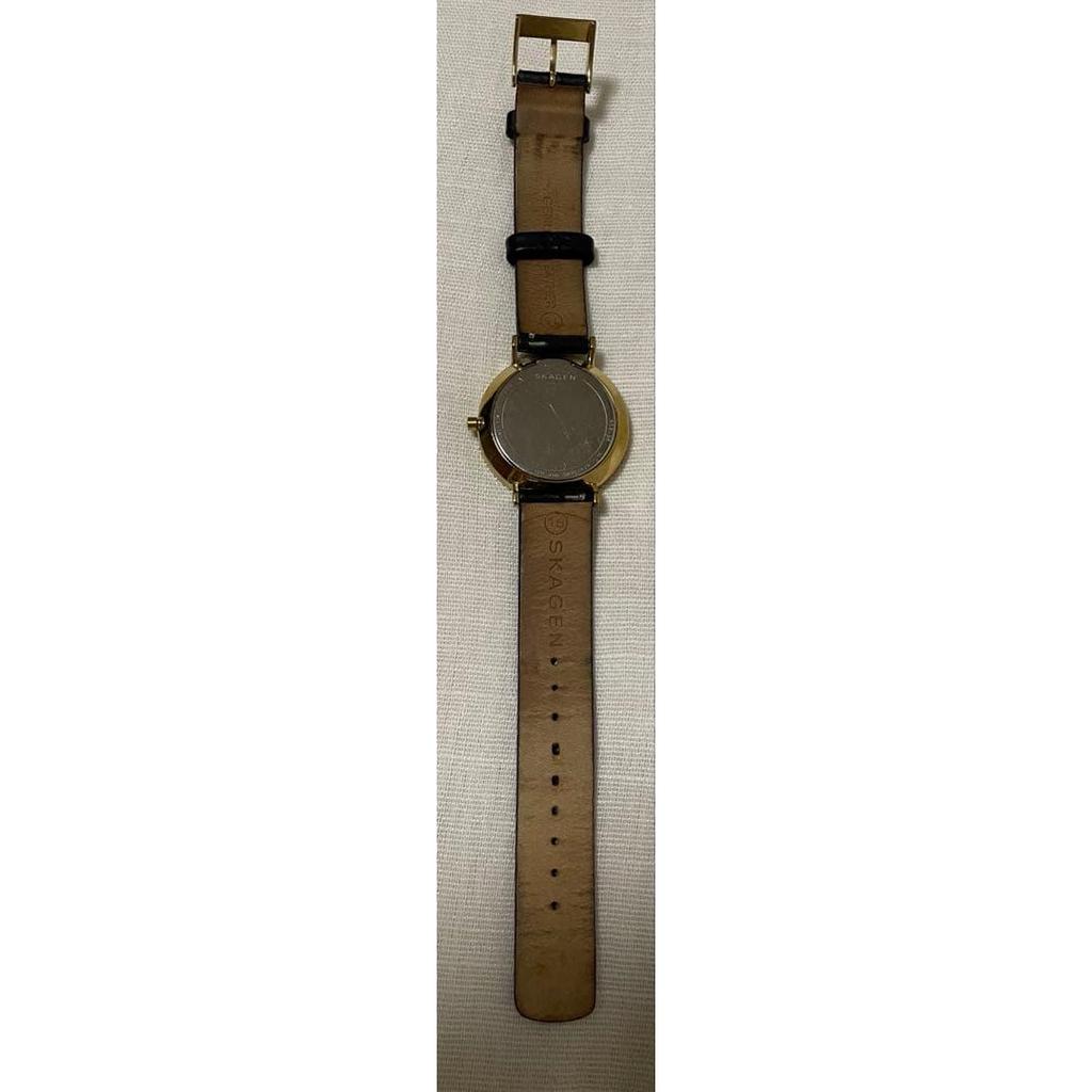 Used SKAGEN watch body black gold