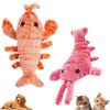 Electric Jumping Lobster Cat Toy Shrimp Moving Simulation Lobster Plush Toys Interactive Dog Toys for Pet Cat Stuffed Animal Toy