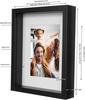 Ramka Na Zdjęcie 3D Głęboka Shadow Box 20X25 Cm Prostokątna Czarna