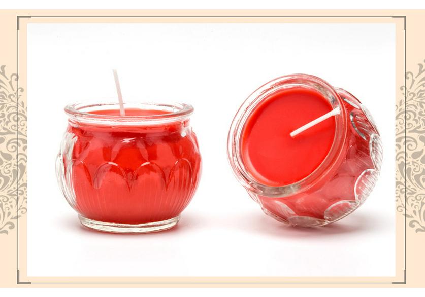 24-Hour Lotus Ghee Lamp: Food-Grade Vegetable Wax Candle for Temple Offerings and Buddha Worship