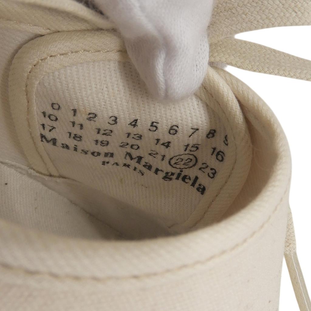 Pristine Maison Margiela sneakers beige canvas Women 39 S37WS0498 Used