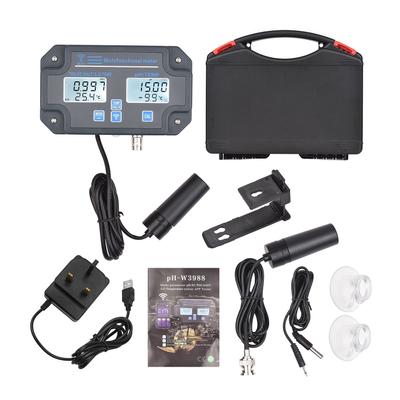 Tester digitale WiFi per la qualità dell'acqua Analizzatore d'acqua 6 in 1 montato a parete PH/EC/TDS/SALE/SG/