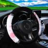 No Inner Cow Plush Diamond Elastic Steering Wheel Cover Women's Winter Comfortable Soft
