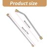 2Pcs Pressure Washer Extension Wand Extension Lances Curved Extension Rod 1/4inch Quick Connection Washer Elbow Rod Water