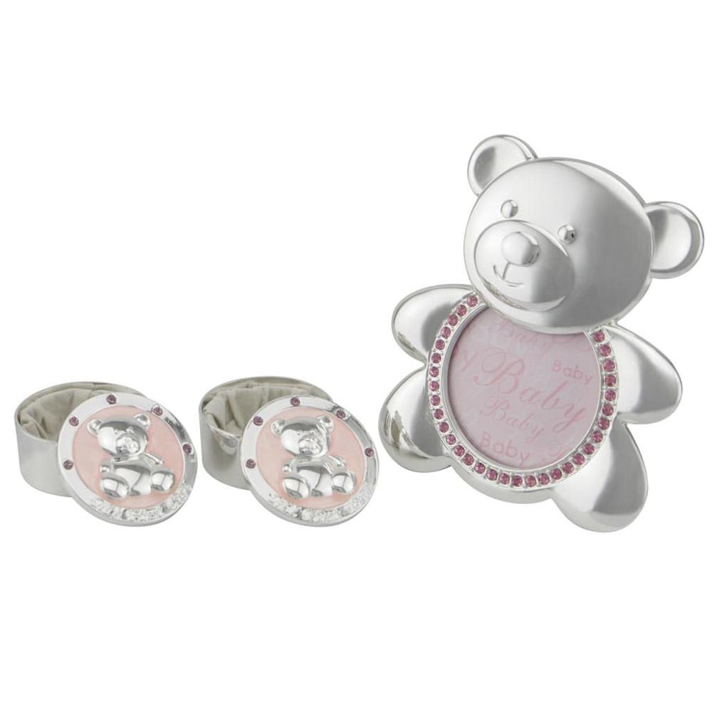 Ensemble 3 pièces Cadre Dakota Bébé (Rose)