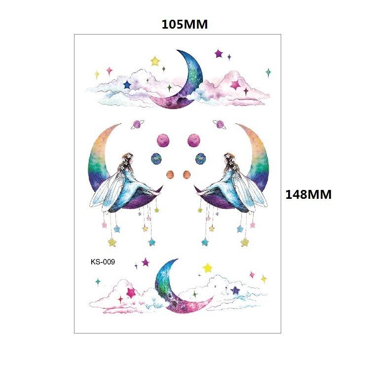 Kinder Tattoos Aufkleber Glitzer Goldstaub Cartoon Schmetterling Regenbogen Insekt Sonnenblume Farbset Niedliche Aufkleber