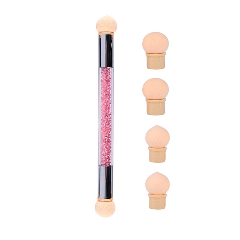 Sponge Heads Replacement Nails Color Gradient Brush Glitter Art Gel Polish Powder Dotting Pen for Manicure Tools ZJS05