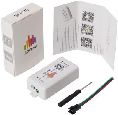 SP107E Wireless Bluetooth Music Controller App Support Compatible with SK9822 LED Strip LED Module String DC Controller 960 Pixel Support BTF-LIGHTING