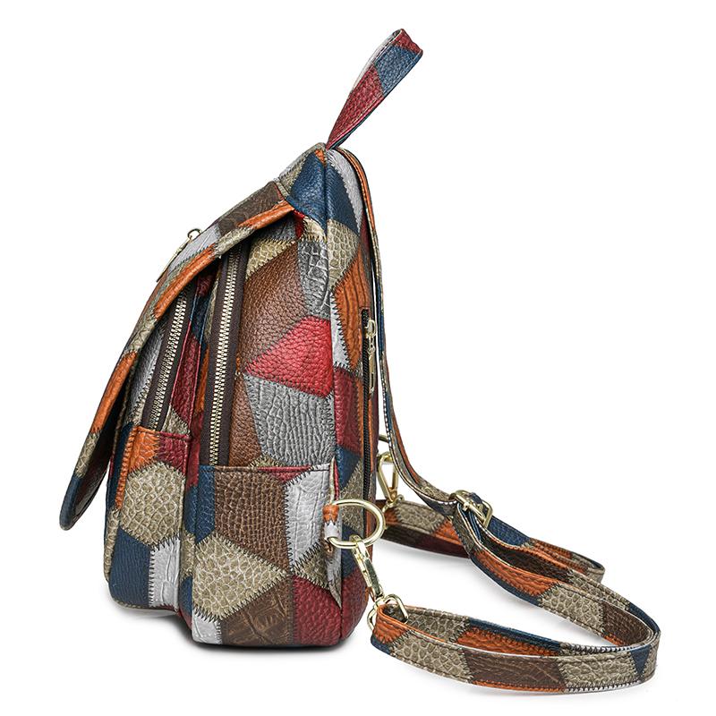 Damen Hochwertige Pu Rucksacktaschen Lässig Wild Weiches Pu Leder Doppelt Verwendbar Große Kapazität Rucksack Premium Langlebig