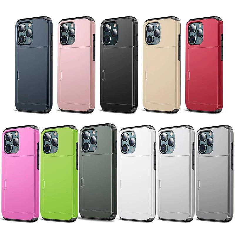 Push cover Apple 16 mobile phone case is suitable for iPhone17pro card 14 protective cover 13 anti-drop SE3 business anti-drop 13pro all-inclusive