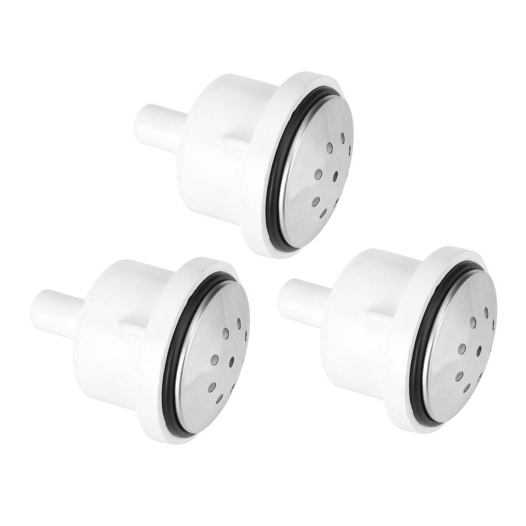 3pcs Bathtub Air Jet Plastic Bathtub Air Bubble Nozzle with 9 Holes for Spa Pool Accessory