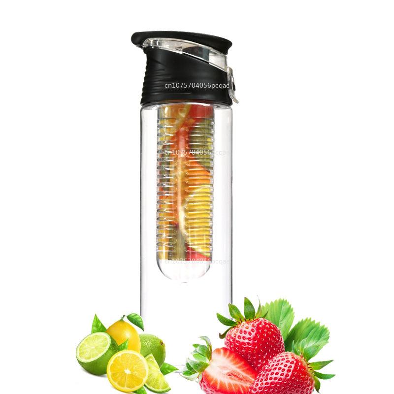 700ml/800ml Taşınabilir Meyve Demleme Su Şişesi Çocuklar Açık Hava Sporları Limon Suyu Şişesi Mutfak Masası Kamp Seyahat için Kapaklı