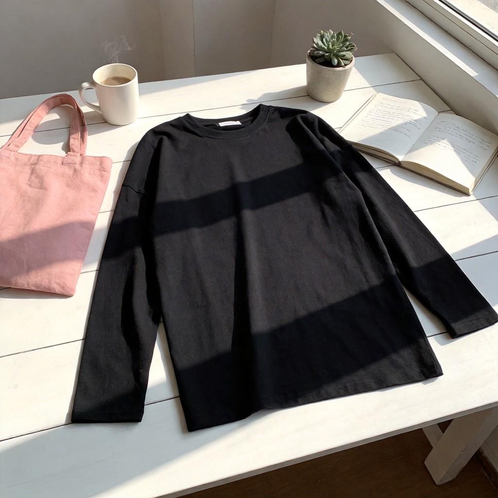 Casual Cotton T Shirt For Women With Letter Print And Long Sleeves For Spring And Fall Wear