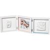 Baby Art My Baby Style - Cadre Photo Double Empreinte Bébé : Personnalisez avec Kit Empreintes Mains et Pieds Bébé, Cadeau Naissance