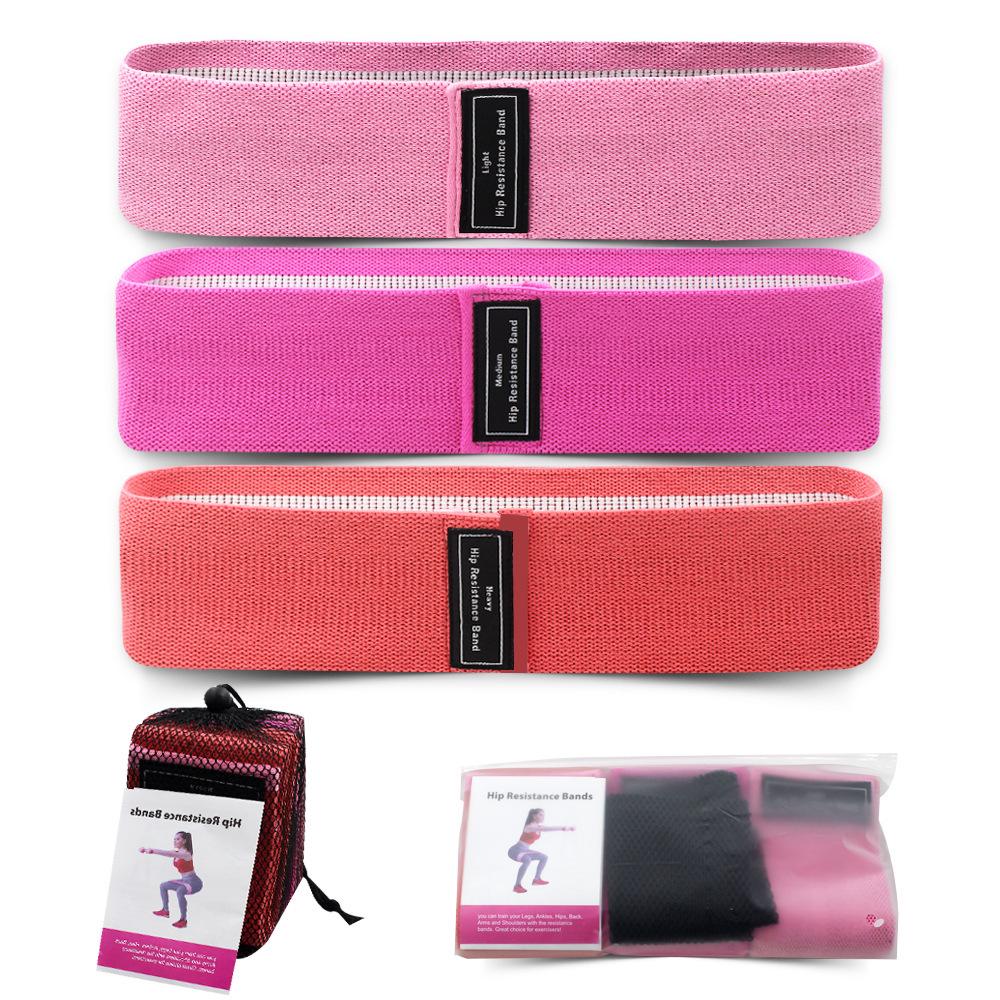 Elastic Resistance Bands for Fitness, Booty, Squat & Glute Workouts