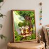 Disney Chipmunks Rain Forest Oil Art Painting Kit Home Wall Decor Handmade Gift For Relaxing DIY Art Project Crafts Hobby Decorating