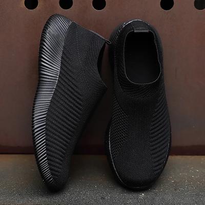 Damskor Enfärgade Sneakers Andningsbara Meshvävda Utomhus Lätta Låga Promenad Löpning Sportstrumpor Skor