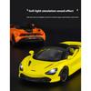 Alloy Die-cast 1/32 McLaren 720S Convertible Sports Car, Bring Back Children's Toy Cars, Desktop Ornaments, Boys' Gifts
