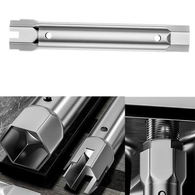 Llave de Tubo Herramienta para Instalación de Grifos y Desagües con Diseño de Carraca