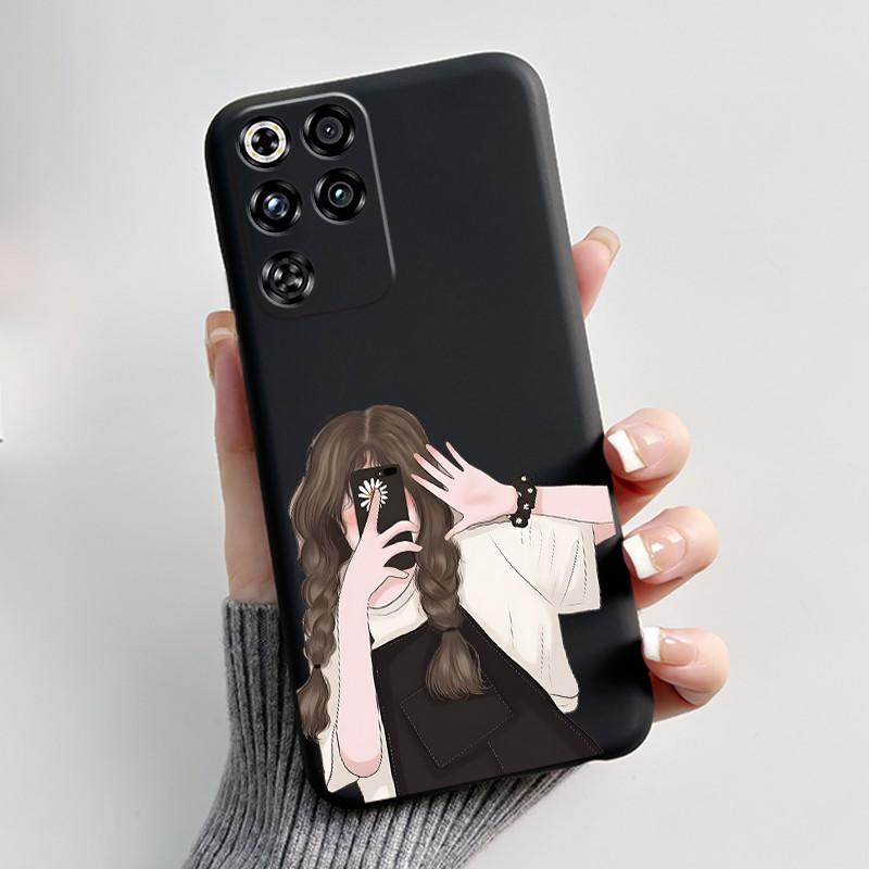 Für ZTE Nubia Red Magic 11 Pro Hülle Niedliches Liebeshase Lustig Schwarz Matt Weiche Silikonhülle Für RedMagic 11 Pro + Plus Handyhülle