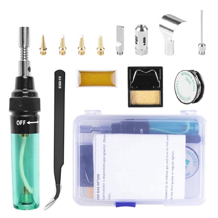 

Soldering iron kit Gas Soldering Iron Pen Kit Butane Cordless Electric Welding 1