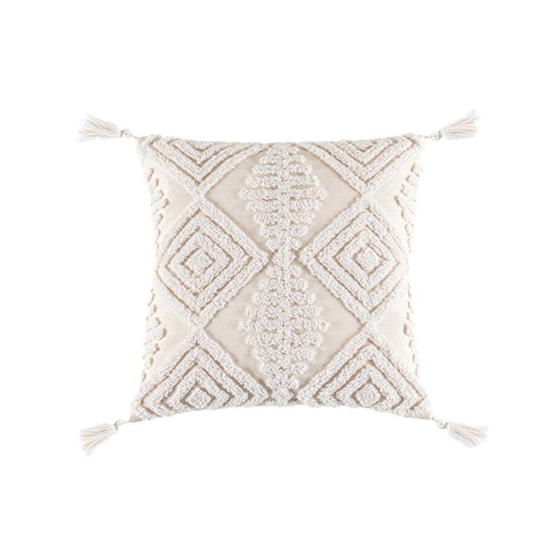Tufted Throw Pillow Bohemian Throw Pillow Case Decoration Living Room Sofa Cushion Pillow Retro Hotel Lumbar Pillow Pillow Case