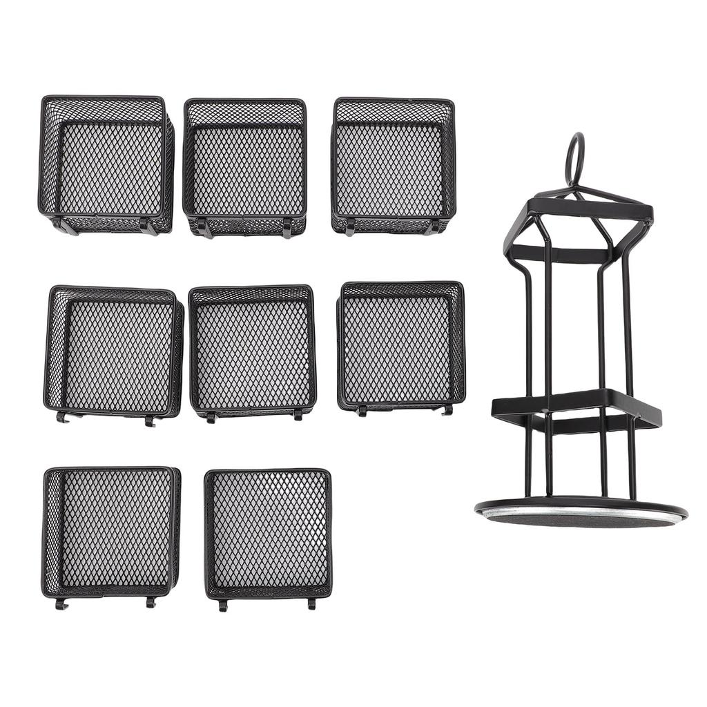 Tea Bag   2 Tier 8 Removable Baskets Up To 96 Teabags Storage Rotating Tea Bag Rack for Kitchen