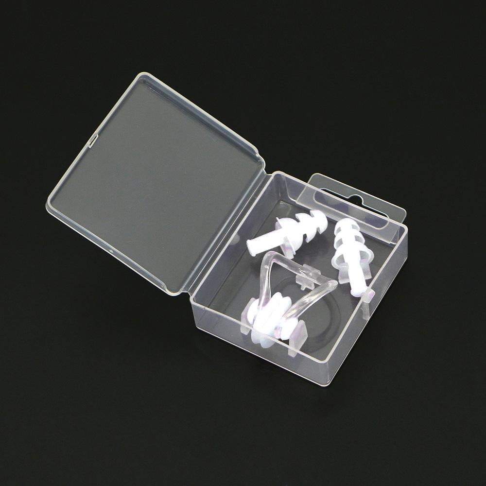 Silicone Earplugs and Nose Clip Set for Swimming - Waterproof Gear for Children and Adults