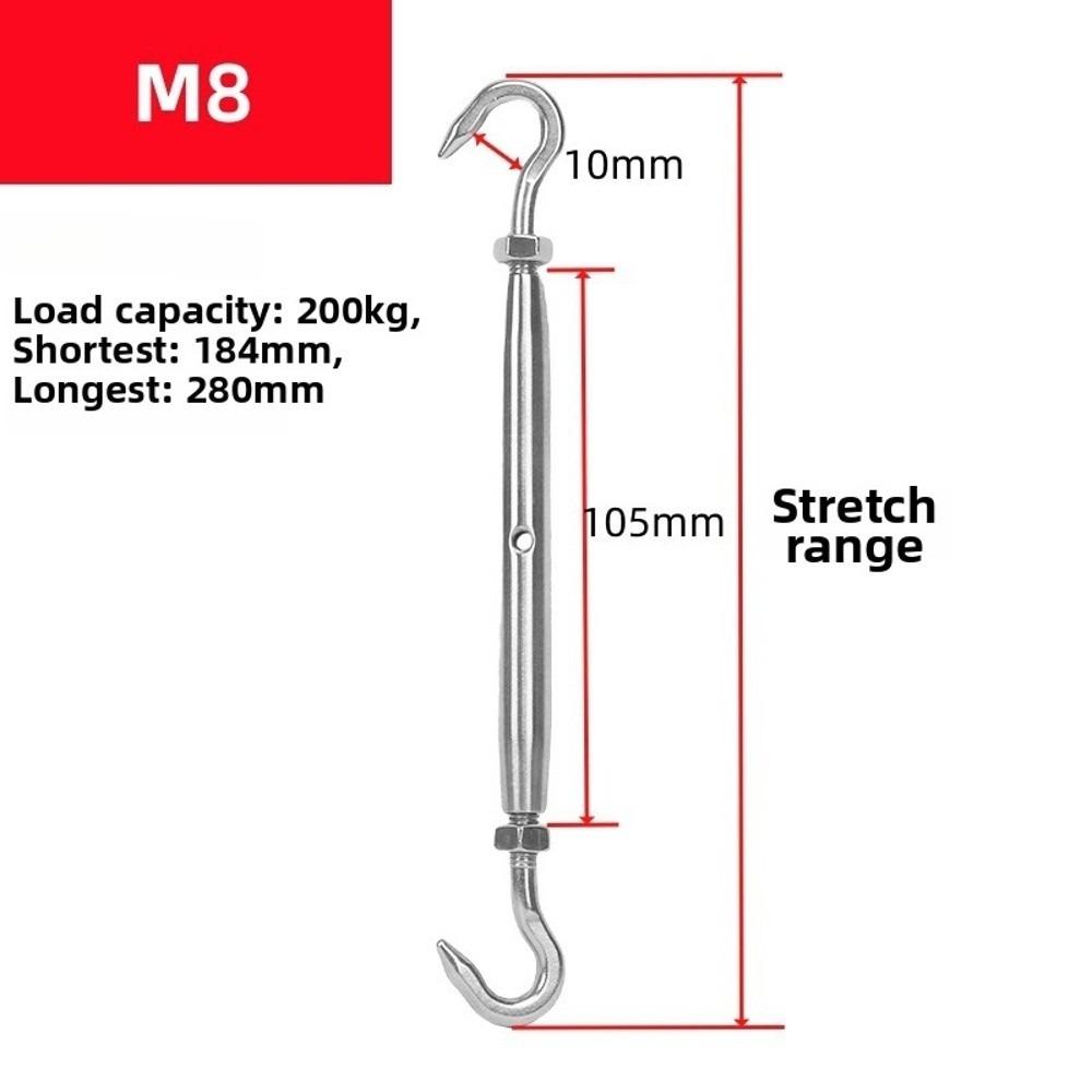 304 Stainless Steel CC Close Type Turnbuckle Adjustable Turnbuckle Tightener Outdoor Hardware