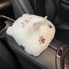 Adorable Animal Plush Car Tissue Box Portable Drawer-Type Napkin Holder Suitable Seat Back & Armrest Box Cute In-Car Storage Bag