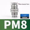 304 Stainless Steel Pneumatic Quick Connectors: High-Pressure Resistant Straight Reducer and Quick Connect Tee