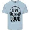 Live Life Loud Rock N Roll Guitar Music Kids T-Shirt Childrens