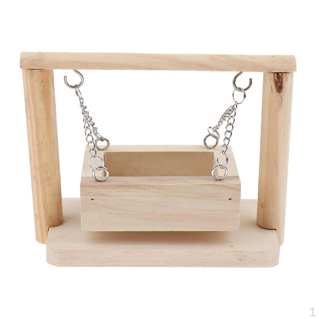 Wooden Swing Exercise Sport Toy For Small Animal Hamster Mouse Rat Gerbil