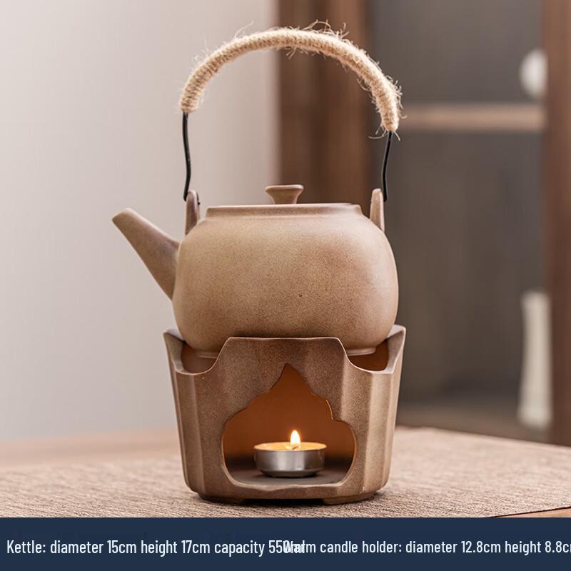 Meijin Vintage Wood-Fired Ceramic Tea Kettle Set