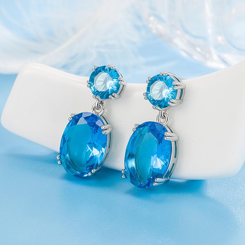 Lindon Women's Zircon Copper Alloy Earrings - Wedding Party Gift Pendant Earrings