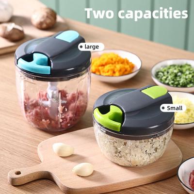 Ruční mlýnek na maso Sekačka na zeleninu Přenosný ruční tahací provázek Sekáček na česnek Kráječ cibule Potravinový procesor na zeleninu Ovoce Ořechy