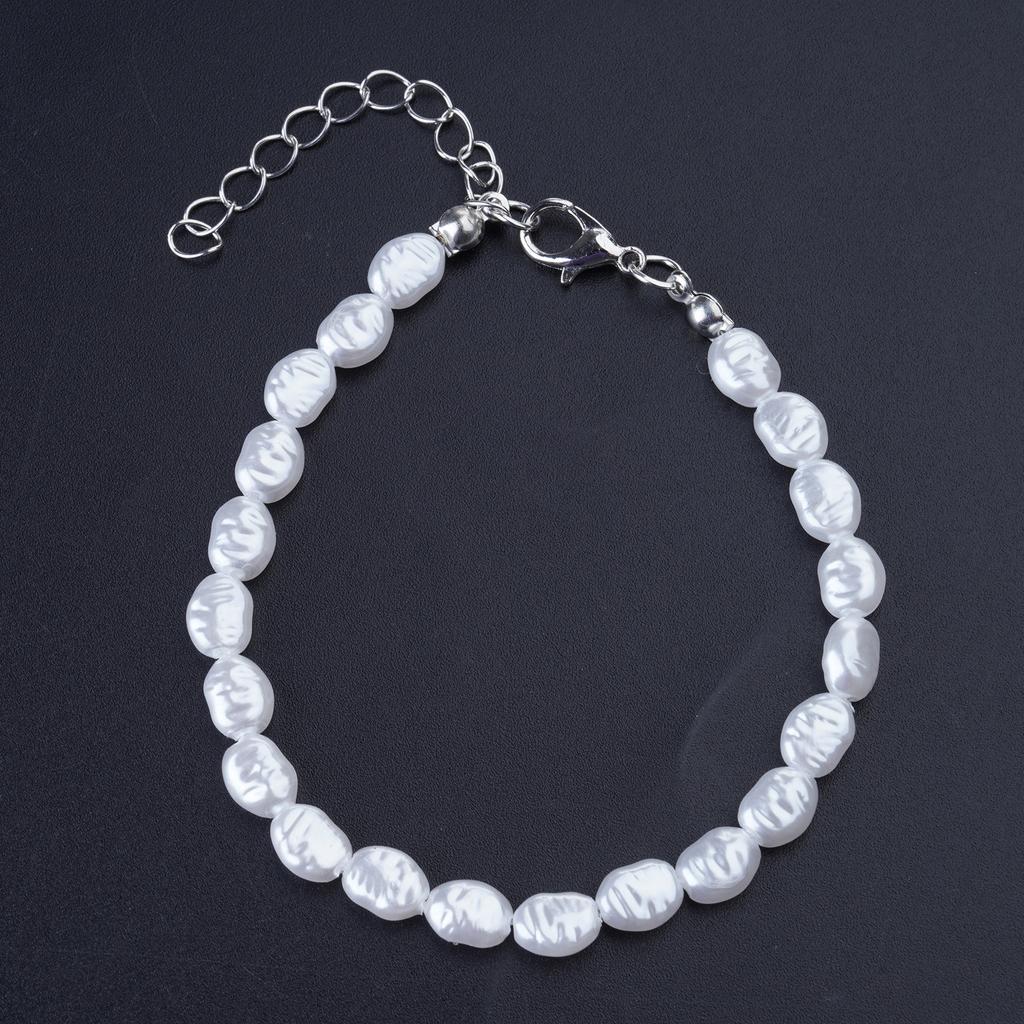 Unique Imitation Pearl Necklace Bracelet Fashionable Handmade Imitation Pearls Necklace Bracelet For Modern Aesthetics