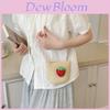 Urban Minimalist Straw Crossbody Bag With Zipper Closure For Daily Use