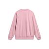 Li-Ning Sports Life Series Letter Logo Print Crew Neck Sweatshirt Unisex Tops Pink AWDT607-5